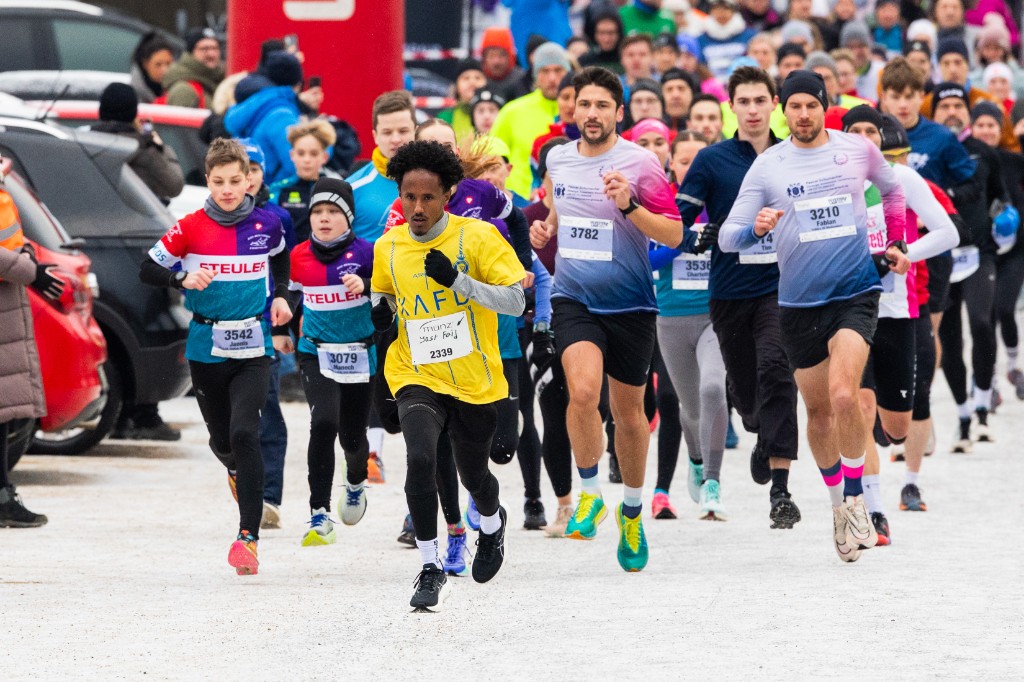 Läufer beim Münz Silvesterlauf